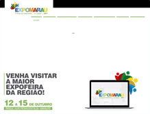 Tablet Screenshot of expomarau.com.br